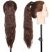 20 Synthetic Wrap Around Ponytail Hair Extension - Corn Wave Medium Brown - Buy Online on GoSupps.com