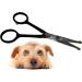 Tiny Trim - Small fello care scissors with rounded tips for pets 11.4 cm - for ear nose face paw - for cats dogs pets - black