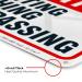 Private Property No Hunting Fishing Trespassing Sign 10x7 - 4 Pack Heavy Duty Aluminum UV Protected Weather Resistant Indoor/Outdoor Made in USA by Sigo Signs - Buy Online on GoSupps.com