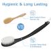 Long Handle Body Brush Back Scrubber for Deep Exfoliation - Soft Glowing Skin - Black Nylon - Buy Online on GoSupps.com