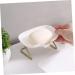 Ciieeo 4 Sets Soap Drain Box Drain Spout Soap Holder Bathroom Soap Container Soap Dish Soap Draining Rack Plastic Container Sponge Drying Holder Soap Drainer Non-slip Wall Hanging Pp - Buy Online on GoSupps.com