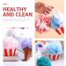 Beavorty 2pcs Cartoon Bath Ball & Sponge Set | Exfoliating Shower Pouf & Loofah for Kids & Travel - Buy Online on GoSupps.com