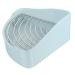 HANABASS Small Pet Ceramic Toilet Rabbit Litter Tray Chinchilla Potty Tray Rabbit Toilet Cat Toilet Ceramics 24x18.5cm Sky-blue