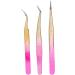 3 Piece Stainless Steel Nail Art Tweezers Set - Multifuntional Rhinestone Tongs for Manicure with Straight Bending Tips - Easy Absorption & Extraction - Buy Online on GoSupps.com