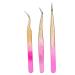 3-Part Stainless Steel Nail Art Tweezers Set - Precision Tweezers for Manicure Rhinestones Electronics & Jewelry - Buy Online on GoSupps.com