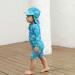 weVSwe Baby Toddler Boy Swimsuit UPF 50+ Sun Protection Rash Guard with Crotch Zipper | Green Leaves | 12-18 Months - Buy Online on GoSupps.com
