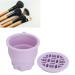 Foldable Silicone Makeup Brush Cleaning Mat & Hanging Drying Net - Compact Efficient Organizer in Purple | Multi-Purpose Beauty Tool for Easy Storage - Buy Online on GoSupps.com