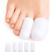 Pedimend Soft Silicone Gel Toe & Finger Caps (5PAIR) - For Both Feet & Hand - Reduce Discomfort of Corns Blisters & Ingrown Nails - Gel Protectors Prevent Friction - Foot Care