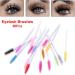 50Pcs New Crystal Rhinestone Handle Makeup Disposable Eyebrow Applicator Eyelash Brush Mascara Spiral Wands Lash Curling Comb(yellow) - Buy Online on GoSupps.com