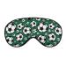 Soccer Cartoon Pattern Sleep Mask Comfortable Soft Eye Mask with Adjustable Head Strap Blindfold Eyeshade