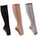 Amadon Compression Stockings with Zipper - Unisex Knee-Calf Support Open Toe Socks for Edema & Swelling | S/M Sizes - Buy Online on GoSupps.com