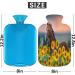 Cozy Horse-Sunflower Heat Bottle | 2L Hot Water Bottle with Fluffy Cover for Pain Relief & Comfort - Buy Online on GoSupps.com