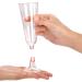 Hedume 70 Pack Pink Champagne Flutes - 5oz Disposable Plastic Wine Glasses for Wedding, Party, Valentine's Day - 2-Piece Disposable Champagne Glasses - Buy Online on GoSupps.com