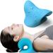 Neck and Shoulder Relaxer for Neck Pain Relief, Neck Stretcher for TMJ Pain Relief, Neck Cloud - Cervical Traction Device for Repair of Cervical Spine Alignment (Dodger Blue)