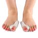 Bunion Cushion Protector 1 Pair Silicone Toe Protector Foot Pad Straightener Spreader White Bunion Corrector for Women Men