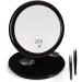 MIYADIVA 20X Travel Magnifying Makeup Mirror | 6 Inch Vanity Mirror with Suction Cups | Portable for Home/Hotel | Black | Ideal Gift for Women - Buy Online on GoSupps.com