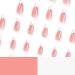 Stunning 24Pcs Stiletto French False Nails with Pearls | Nude Full Cover Press on Nails for Women Girls - Perfect for Festival & Holiday Nail Art - Buy Online on GoSupps.com