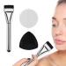 Ultra Thin Foundation Brush - Makeup Foundation Brush Set - Cream Concealer Sponges Puff and Thin Brushes for Women Makeup Gathering