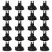 Pawfly suction cups aquarium clips for standard 0.5cm ID airline hoses of black air hose holder clamp accessories for fish tank ventilation setup 20 pack