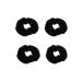 4 Pieces Velvet Hair Scrunchies Black Elastics Scrunchy Bobbles Soft Hair Bands Hair Ties