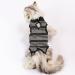 Clrybo Katzenbody: Professional Recovery Suit for Cats - After Op Anti-Trim Clothing for Belly Wounds & Skin Diseases - Striped Gray Medium - Ideal Post-Surgery Cat Wear - Buy Online on GoSupps.com
