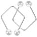 TEHAUX Lot de 2 Fabricants de Fossettes en M tal Titanium pour Visage Appareil D exercice Facial L ger et Confortable Entra nement Quotidien pour Hommes et Femmes Soin du Visage