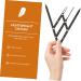 Anneome 1pc Second Generation Scale Calipers Eyebrow Measuring Rulers Makeup Set Stainless Steel 25x5x0.6cm Black - Buy Online on GoSupps.com