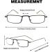 GUD Reading Glasses - 5 Pairs Lightweight Rectangular Readers for Men & Women (+1.25 Magnification - Buy Online on GoSupps.com