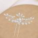 Rhinestone Pearl U Shape Hair Fork for Updo, Bun, Chignon - Wedding Hair Pin Styling Tool for Bridal Accessories - Buy Online on GoSupps.com