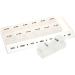Safe and Sound Weekly Pill Organiser with 2 Compartments Per Day - Printed and Braille, Flip-top Lids, Push-open Catches - Clear, 1 Count (Pack of 1) - Buy Online on GoSupps.com