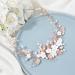 Vakkey Rose Gold Wedding Flower Hair Vine Headband | Bridal Leaf Headdress & Pearl Jewelry for Women & Bridesmaids - Buy Online on GoSupps.com