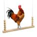 MEISH Chicken Swing Wooden Toys Chicken Hanging Swings Toys Climbing Stand Ladder Safe Wooden Ladder for Hens Bird Parrot