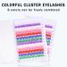 Uranian Colored Lash Clusters - 240pcs DIY Eyelash Extensions | 6 Color Mixed 14&16mm D Curl for Women & Girls - Buy Online on GoSupps.com