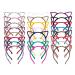 24 Pieces with 24 Colors Cat Ears Hair Headband Fluffy Hair Hoop Girls and Adult for Party and Daily Decoration Costume Cute and Comfortable Hair Accessories
