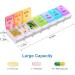DANYING Large 7-Day Pill Organizer - Push Button Weekly AM PM Pill Box - Rainbow Vitamin Container - Buy Online on GoSupps.com