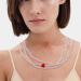 KUAIYIJU Stylish Love Pendant Necklace - Elegant Layered Pearl Clavicle Chain for Trendy Ladies | International Shipping Available - Buy Online on GoSupps.com