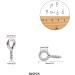 UNICRAFTALE 300pcs Stainless Steel Screw Eye Pegs 8x4mm for Jewelry Making - Small Clasps Hooks and Pins for Half Drilled Beads - 1mm Pin, 2mm Hole - Buy Online on GoSupps.com