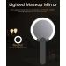 FASCINATE Handheld Mirror 10x Magnifying Makeup Mirror with Handle | Two Sided, Portable & Rechargeable | 10X/1X Magnification | Swivel Handle - Ideal for Women - Buy Online on GoSupps.com