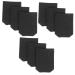 Minkissy 9 Stk Razor Fall Fall Razor Shell Razor Fall Fall Razor cover made of leather soft razor cover Razor sleeves PU soft cover 5.6x4.3cmx3pcs Schwarzx3st