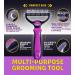 H&A PETCARE Double-Sided Deshedding and Dematting Comb for Long Haired Cats and Dogs Deshedding Tool And Grooming Brush For Furry Pets (Pink) - Buy Online on GoSupps.com