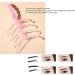 Portable Eyebrow Stencil Convenient 4 Shape Eyebrow Shaping Template Lightweight and Reusable for Travel for Beginners - Buy Online on GoSupps.com