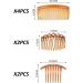 8 Pieces of Women's Hair Combs Plastic Insert Comb Bangs Comb 29-Tooth Disc Hair Comb 7-Tooth Disc Hair Comb 11-Tooth Figure Eight-Shaped Insert Comb (Brown) - Buy Online on GoSupps.com