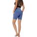 Auu High Waist Yoga Shorts for Women - Tummy Control Workout Pants with Pockets - Buy Online on GoSupps.com