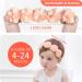 Fmeida Baby Girls Flower Headband | Stretchy Soft Infant Hair Accessory | Floral Birthday Headband for 4-24 Months - Yellow - Buy Online on GoSupps.com