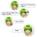 LIULIUBTY Short Bob Hair Wigs 12 - Colorful Synthetic Cosplay Wig for Women with Free Wig Cap - Buy Online on GoSupps.com