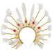 amangul Spooky Cosplay Holy Crown Shape Hair Hoop Women Makeup Headband for Festival Parties Teen Performances Hair Accessories(White) - Buy Online on GoSupps.com