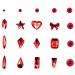 3100Pcs Red Nail Rhinestones by HOINCO - DIY Nail Art Gems & Charms with Tweezers | Perfect for Nail Design - Buy Online on GoSupps.com