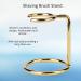 Premium Gold Shaving Brush Holder Stand - Durable Steel Tool for Perfect Shaving Experience - Buy Online on GoSupps.com