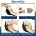 Skyfoot Heel Grips - Liner Cushions for Loose Shoes Prevent Blisters & Slipping Heel Pads Inserts - Black - Buy Online on GoSupps.com