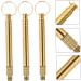 FOMIYES 3pcs Brass Ear Cleaning Tools Ear Wax Removers Portable and Easy to Use for Wax Buildup Removal for Home Use - Buy Online on GoSupps.com